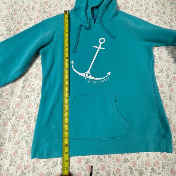 Champion Hoodie Youth XL "Great Lakes" Anchor - Blue / Turquoise - Picture 8 of 14